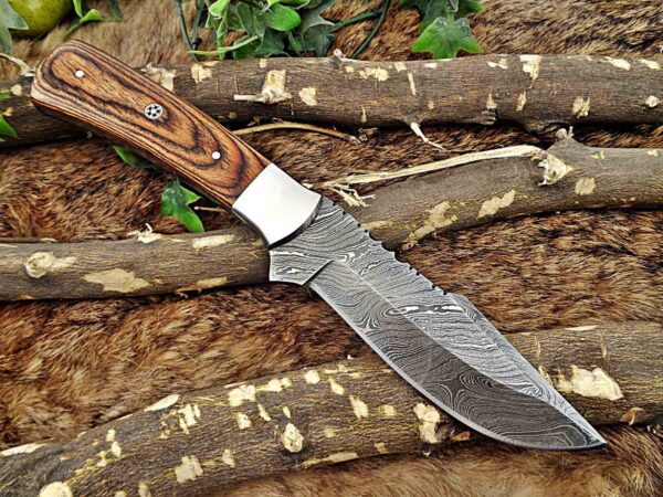 Custom Handmade Damascus Steel Skinner Knife | Christmas Gift, Birthday Gift, Wedding Gift, Anniversary Gift, Valentine's Gift - Image 4