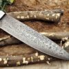 Custom Handmade Damascus Steel Chef Knife | Christmas Gift, Birthday Gift, Wedding Gift, Anniversary Gift, Valentine's Gift - Image 6