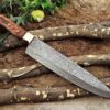 Custom Handmade Damascus Steel Chef Knife | Christmas Gift, Birthday Gift, Wedding Gift, Anniversary Gift, Valentine's Gift - Image 5