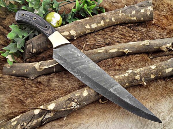 Custom Handmade Damascus Steel Chef Knife | Christmas Gift, Birthday Gift, Wedding Gift, Anniversary Gift, Valentine's Gift - Image 5