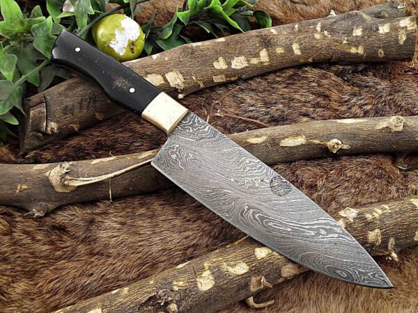 Custom Handmade Damascus Steel Chef Knife | Christmas Gift, Birthday Gift, Wedding Gift, Anniversary Gift, Valentine's Gift - Image 5