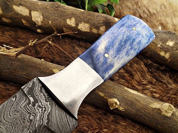 Custom Handmade Damascus Steel Dagger/Skinner Knife | Christmas Gift, Birthday Gift, Wedding Gift, Anniversary Gift, Valentine's Gift - Image 4