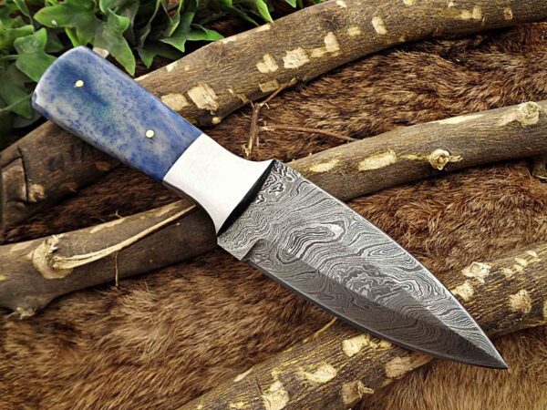 Custom Handmade Damascus Steel Dagger/Skinner Knife | Christmas Gift, Birthday Gift, Wedding Gift, Anniversary Gift, Valentine's Gift - Image 5