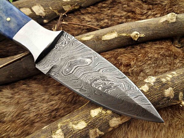 Custom Handmade Damascus Steel Dagger/Skinner Knife | Christmas Gift, Birthday Gift, Wedding Gift, Anniversary Gift, Valentine's Gift - Image 6