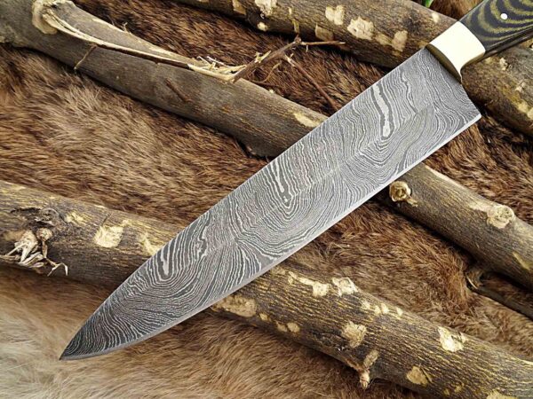 Custom Handmade Damascus Steel Chef Knife | Christmas Gift, Birthday Gift, Wedding Gift, Anniversary Gift, Valentine's Gift - Image 7