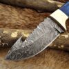 Custom Handmade Damascus Steel Gut Hook Skinner Knife | Christmas Gift, Birthday Gift, Wedding Gift, Anniversary Gift, Valentine's Gift - Image 3