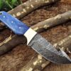 Custom Handmade Damascus Steel Gut Hook Skinner Knife | Christmas Gift, Birthday Gift, Wedding Gift, Anniversary Gift, Valentine's Gift - Image 4