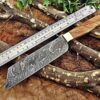 Custom Handmade Damascus Steel Cleaver Knife | Christmas Gift, Birthday Gift, Wedding Gift, Anniversary Gift, Valentine's Gift