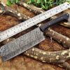 Custom Handmade Damascus Steel Cleaver Knife | Christmas Gift, Birthday Gift, Wedding Gift, Anniversary Gift, Valentine's Gift
