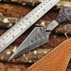 Custom Handmade Damascus Steel Skinner/Dagger Knife | Christmas Gift, Birthday Gift, Wedding Gift, Anniversary Gift, Valentine's Gift