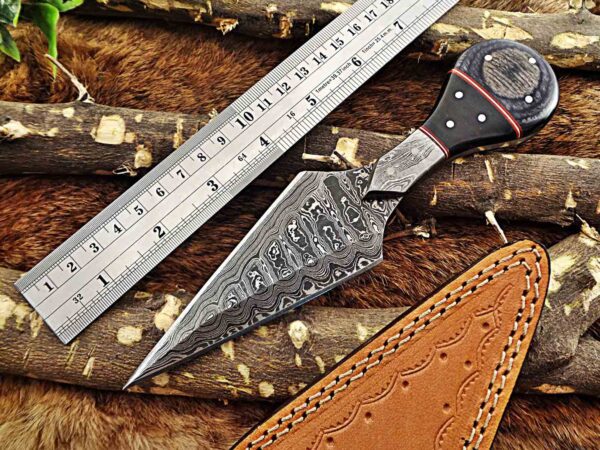 Custom Handmade Damascus Steel Skinner/Dagger Knife | Christmas Gift, Birthday Gift, Wedding Gift, Anniversary Gift, Valentine's Gift