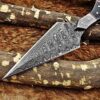 Custom Handmade Damascus Steel Skinner/Dagger Knife | Christmas Gift, Birthday Gift, Wedding Gift, Anniversary Gift, Valentine's Gift - Image 3