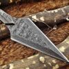Custom Handmade Damascus Steel Skinner/Dagger Knife | Christmas Gift, Birthday Gift, Wedding Gift, Anniversary Gift, Valentine's Gift - Image 6
