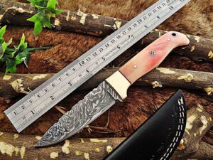 Custom Handmade Damascus Steel Skinner Knife | Christmas Gift, Birthday Gift, Wedding Gift, Anniversary Gift, Valentine's Gift