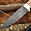 Custom Handmade Damascus Steel Skinner Knife | Christmas Gift, Birthday Gift, Wedding Gift, Anniversary Gift, Valentine's Gift - Image 3