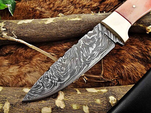 Custom Handmade Damascus Steel Skinner Knife | Christmas Gift, Birthday Gift, Wedding Gift, Anniversary Gift, Valentine's Gift - Image 3