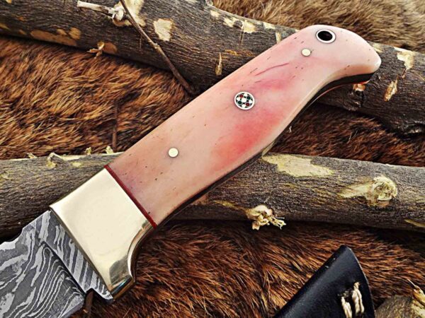 Custom Handmade Damascus Steel Skinner Knife | Christmas Gift, Birthday Gift, Wedding Gift, Anniversary Gift, Valentine's Gift - Image 4