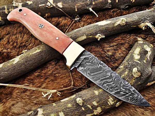 Custom Handmade Damascus Steel Skinner Knife | Christmas Gift, Birthday Gift, Wedding Gift, Anniversary Gift, Valentine's Gift - Image 5