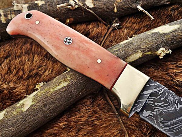 Custom Handmade Damascus Steel Skinner Knife | Christmas Gift, Birthday Gift, Wedding Gift, Anniversary Gift, Valentine's Gift - Image 6