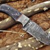 Custom Handmade Damascus Steel Gut Hook Skinner Knife | Christmas Gift, Birthday Gift, Wedding Gift, Anniversary Gift, Valentine's Gift - Image 5