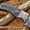 Custom Handmade Damascus Steel Gut Hook Skinner Knife | Christmas Gift, Birthday Gift, Wedding Gift, Anniversary Gift, Valentine's Gift - Image 6