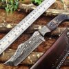 Custom Handmade Damascus Steel Tento Skinner Knife | Christmas Gift, Birthday Gift, Wedding Gift, Anniversary Gift, Valentine's Gift