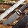 Custom Handmade Damascus Steel Hunting Skinner Knife | Christmas Gift, Birthday Gift, Wedding Gift, Anniversary Gift, Valentine's Gift
