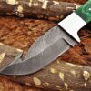 Custom Handmade Damascus Steel Gut Hook Skinner Knife | Christmas Gift, Birthday Gift, Wedding Gift, Anniversary Gift, Valentine's Gift - Image 3