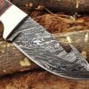 Custom Handmade Damascus Steel Gut Hook Skinner Knife | Christmas Gift, Birthday Gift, Wedding Gift, Anniversary Gift, Valentine's Gift - Image 4