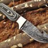 Custom Handmade Damascus Steel Gut Hook Skinner Knife | Christmas Gift, Birthday Gift, Wedding Gift, Anniversary Gift, Valentine's Gift - Image 4