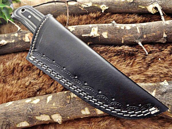 Custom Handmade Damascus Steel Gut Hook Skinner Knife | Christmas Gift, Birthday Gift, Wedding Gift, Anniversary Gift, Valentine's Gift - Image 7