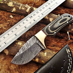 Custom Handmade Damascus Steel Skinner Knife | Christmas Gift, Birthday Gift, Wedding Gift, Anniversary Gift, Valentine's Gift