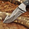 Custom Handmade Damascus Steel Gut Hook Skinner Knife | Christmas Gift, Birthday Gift, Wedding Gift, Anniversary Gift, Valentine's Gift - Image 3