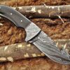 Custom Handmade Damascus Steel Gut Hook Skinner Knife | Christmas Gift, Birthday Gift, Wedding Gift, Anniversary Gift, Valentine's Gift - Image 5