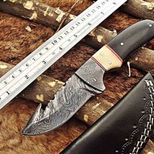 Custom Handmade Damascus Steel Guk Hook Skinner Knife | Christmas Gift, Birthday Gift, Wedding Gift, Anniversary Gift, Valentine's Gift