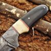 Custom Handmade Damascus Steel Guk Hook Skinner Knife | Christmas Gift, Birthday Gift, Wedding Gift, Anniversary Gift, Valentine's Gift - Image 4