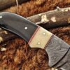 Custom Handmade Damascus Steel Guk Hook Skinner Knife | Christmas Gift, Birthday Gift, Wedding Gift, Anniversary Gift, Valentine's Gift - Image 5