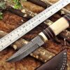 Custom Handmade Damascus Steel Hunting Skinner Knife | Christmas Gift, Birthday Gift, Wedding Gift, Anniversary Gift, Valentine's Gift