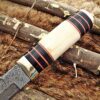 Custom Handmade Damascus Steel Hunting Skinner Knife | Christmas Gift, Birthday Gift, Wedding Gift, Anniversary Gift, Valentine's Gift - Image 4
