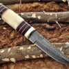 Custom Handmade Damascus Steel Hunting Skinner Knife | Christmas Gift, Birthday Gift, Wedding Gift, Anniversary Gift, Valentine's Gift - Image 5