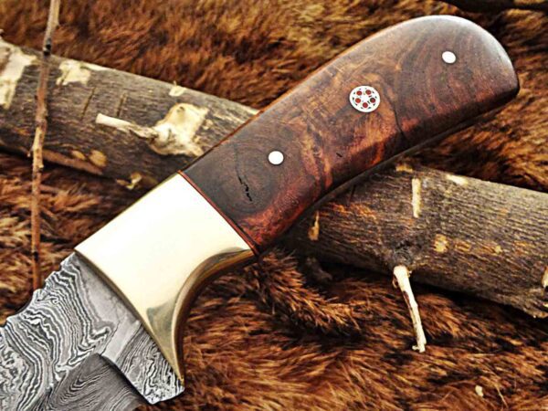 Custom Handmade Damascus Steel Skinner Knife | Christmas Gift, Birthday Gift, Wedding Gift, Anniversary Gift, Valentine's Gift - Image 4