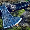 Viking Runes Helm of Awe Symbol Etched Blade Viking Axe Best Axe For Camping Hatchet | Best Gift For Him - Image 5